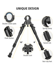 Load image into Gallery viewer, Unique Design Rifle Bipod with Clamp-on Design and Rubber Pads
