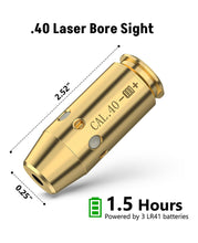 Load image into Gallery viewer, MIDTEN Red Laser Bore Sight .40 Cal Boresighter with 2 Set of Batteries
