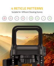 Load image into Gallery viewer, MIDTEN 1X22X33 Red Green Dot Sight 4 Reticles Dot Sight