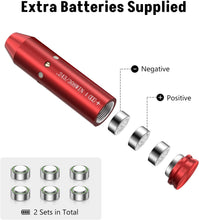 Load image into Gallery viewer, MidTen .243 308 Bore Sight Laser Red Dot Boresighters with Batteries