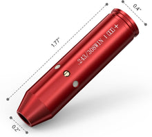 Load image into Gallery viewer, MidTen .243 308 Bore Sight Laser Red Dot Boresighters with Batteries