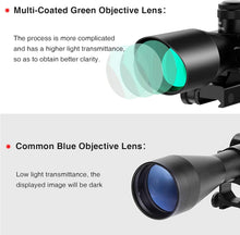 Load image into Gallery viewer, MidTen 2.5-10x40 OE Red Green Illuminated Mil-dot Scope with Red/Green Laser Combo