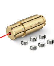 Load image into Gallery viewer, MidTen Bore Sight Laser .45 Auto Red Dot Boresighter with Extra Batteries