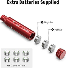 Load image into Gallery viewer, MidTen Bore Sighting Laser 223 5.56mm/ 9mm Red Laser Bore Sighter with Extra Batteries