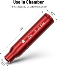 Load image into Gallery viewer, MidTen Bore Sighting Laser 223 5.56mm/ 9mm Red Laser Bore Sighter with Extra Batteries