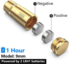 Load image into Gallery viewer, MidTen Laser Bore Sights for .223 and 9mm with 12 Batteries