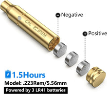 Load image into Gallery viewer, MidTen Laser Bore Sights for .223 and 9mm with 12 Batteries