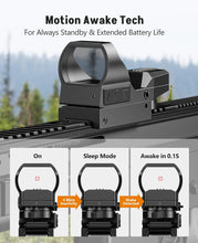 Load image into Gallery viewer, MidTen Rechargeable Motion Awake Green & Red Dot Sight