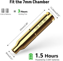 Load image into Gallery viewer, MidTen Red Bore Sight Laser for 7MM Red Laser Boresighter with 6pcs Batteries