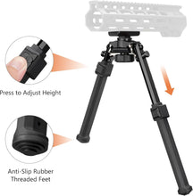 Load image into Gallery viewer, MidTen Tactical Rifle Bipod Compatible with M-Rail