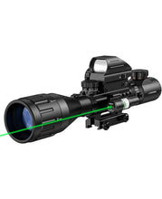 Load image into Gallery viewer, MidTen 4-16x50 AO 3-in-1 Illuminated Rifle Scope Combo Optics