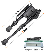 Load image into Gallery viewer, MidTen 6-9 Inch Rifle Bipod Compatible with M-Rail for Hunting
