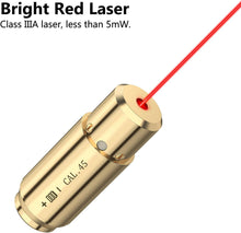 Load image into Gallery viewer, MidTen Bore Sight Laser .45 Auto Red Dot Boresighter with Extra Batteries