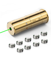 Load image into Gallery viewer, MidTen 12 Gauge Green Laser Bore Sight with 9 Batteries