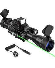 Load image into Gallery viewer, MidTen 2.5-10X40 AO 6-in-1 Rifle Scope Combo with Dual Illuminated Optics, Mil-dot Scope