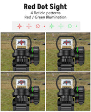 Load image into Gallery viewer, MidTen 2.5-10X40 AO 6-in-1 Rifle Scope Combo with Dual Illuminated Optics, Mil-dot Scope