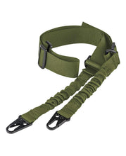 Load image into Gallery viewer, Army Green 2 Point Sling with Metal Eagle Hooks
