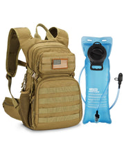 Load image into Gallery viewer, MidTen 22L Hydration Backpack – hydration bladder, khaki
