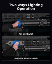 Load image into Gallery viewer, MidTen 2500 Lumens Rifle Laser Light Combo – tail-end switch magnetic remote switch