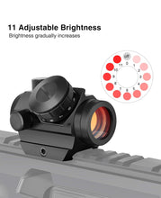 Load image into Gallery viewer, Red Dot Sight with 11 Adjustable Brightness