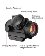 Load image into Gallery viewer, The structure details of 2moa red dot sight