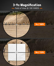 Load image into Gallery viewer, Midten 3-9x32 AO Rifle Scope Optics R4 Reticle Crosshair Scope with Mounts