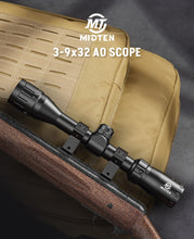 Load image into Gallery viewer, Midten 3-9x32 AO Rifle Scope Optics R4 Reticle Crosshair Scope with Mounts