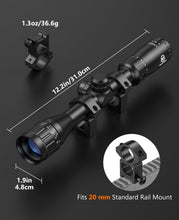 Load image into Gallery viewer, Midten 3-9x32 AO Rifle Scope Optics R4 Reticle Crosshair Scope with Mounts