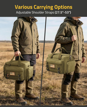 Load image into Gallery viewer, MidTen 4-Handgun Range Bag – various carrying options, khaki