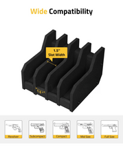 Load image into Gallery viewer, MidTen Rack Handgun Rack with mid size full size 4 Slots