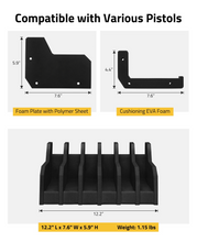 Load image into Gallery viewer, MidTen Foam Pistol Rack Handgun Rack with compatible with various pistols 6 Slots