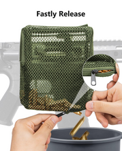 Load image into Gallery viewer, MidTen Thickened Brass Catcher, Heat Resistant Premium Nylon Shell Catcher, Zipper Bottom Brass Collector with Two Picatinny Rail Mount,Black and Green. (Green)