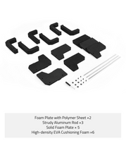 Load image into Gallery viewer, MidTen Foam Pistol Rack Handgun Rack with foam plate with polymer sheet x2 6 Slots