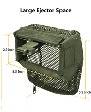 Load image into Gallery viewer, MidTen Thickened Brass Catcher, Heat Resistant Premium Nylon Shell Catcher, Zipper Bottom Brass Collector with Two Picatinny Rail Mount,Black and Green. (Green)