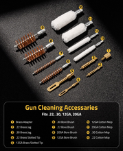 Load image into Gallery viewer, MidTen Piece Carbon Fiber Cleaning Rod with gun cleaning accessaries