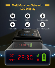 Load image into Gallery viewer, MidTen Alarm Clock Safe with lcd display 贝 alarm clock