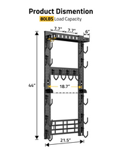 Load image into Gallery viewer, MidTen ensure the wall with product dismention 80lbs load capacity Multi-Layer Gun Rack