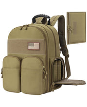 Load image into Gallery viewer, MidTen Range Backpack Gun Pistol Bags with y in tan