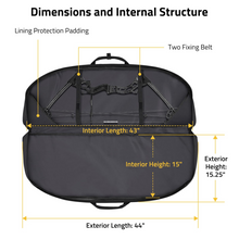 Load image into Gallery viewer, MidTen Compound Bow Case with height in black