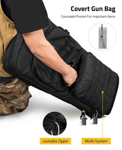 Load image into Gallery viewer, MidTen Backpack Rifle Bag with concealed pocket for important items lockable zipper