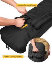 Load image into Gallery viewer, MidTen Covert Bug Out Truck Bag with hideable backpack straps padded carrying handles