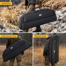 Load image into Gallery viewer, MidTen Bow Bag Arrow Archery Case with handlestrap single shoulder strap in black