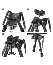 Load image into Gallery viewer, 6-9 Inches Rifle Bipod for Hunting Install Guide