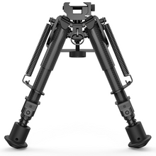 Load image into Gallery viewer, MidTen Picatinny Bipod 6-9 Carbon Fiber Rifle Bipod in black