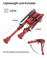 Load image into Gallery viewer, MidTen Picatinny Bipod 6-9 Carbon Fiber Rifle Bipod with can be folded and stored easily