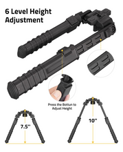 Load image into Gallery viewer, MidTen M-Rail Rifle Bipod with adjustment pressthebottun to adjust height