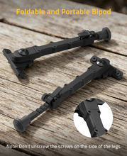 Load image into Gallery viewer, MidTen 7 5-9 Inches Bipod with foldable and portable bipod in black