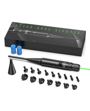 Load image into Gallery viewer, MidTen Bore Sight Kit for .17 to 12GA Caliber Green Laser Boresighter