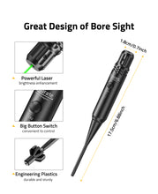 Load image into Gallery viewer, Green Laser Bore Sight Kit with Big Button Switch