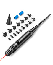 Load image into Gallery viewer, Accurate Red Laser Bore Sight Kit for 0.17-12GA Calibers with 16pcs Adapters